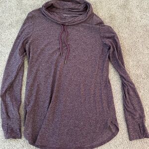 Market & Spruce Marled purple Gray Performance Top